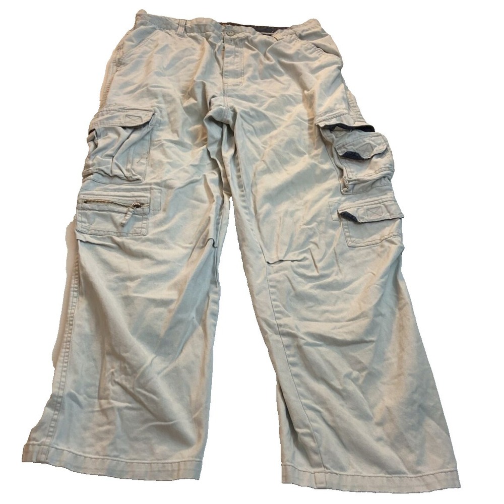 Coliseum mens Cargo Pants 36x32 Active Outdoor Lifestyle Khaki Beige